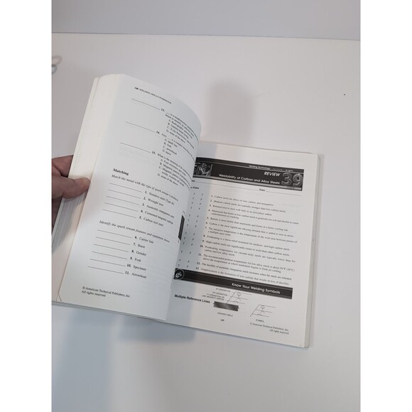 Jonathan Gosse WELDING SKILLS WORKBOOK 2010 4th edition Softcover  GOOD - Picture 12 of 12